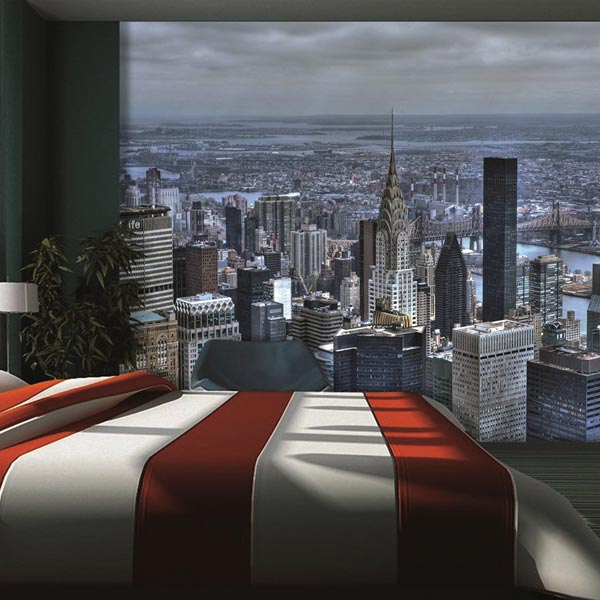 Mural skyline dormitorio 2024-2025